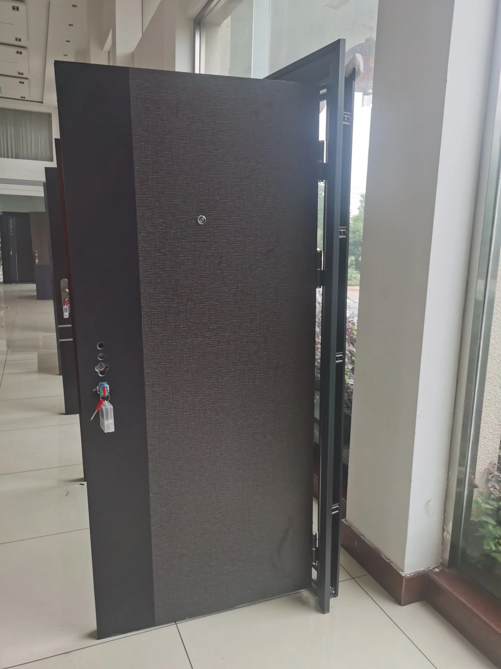 Modern Metal Bulletproof Steel Security Front Steel Exterior Entry Entrance Main Door