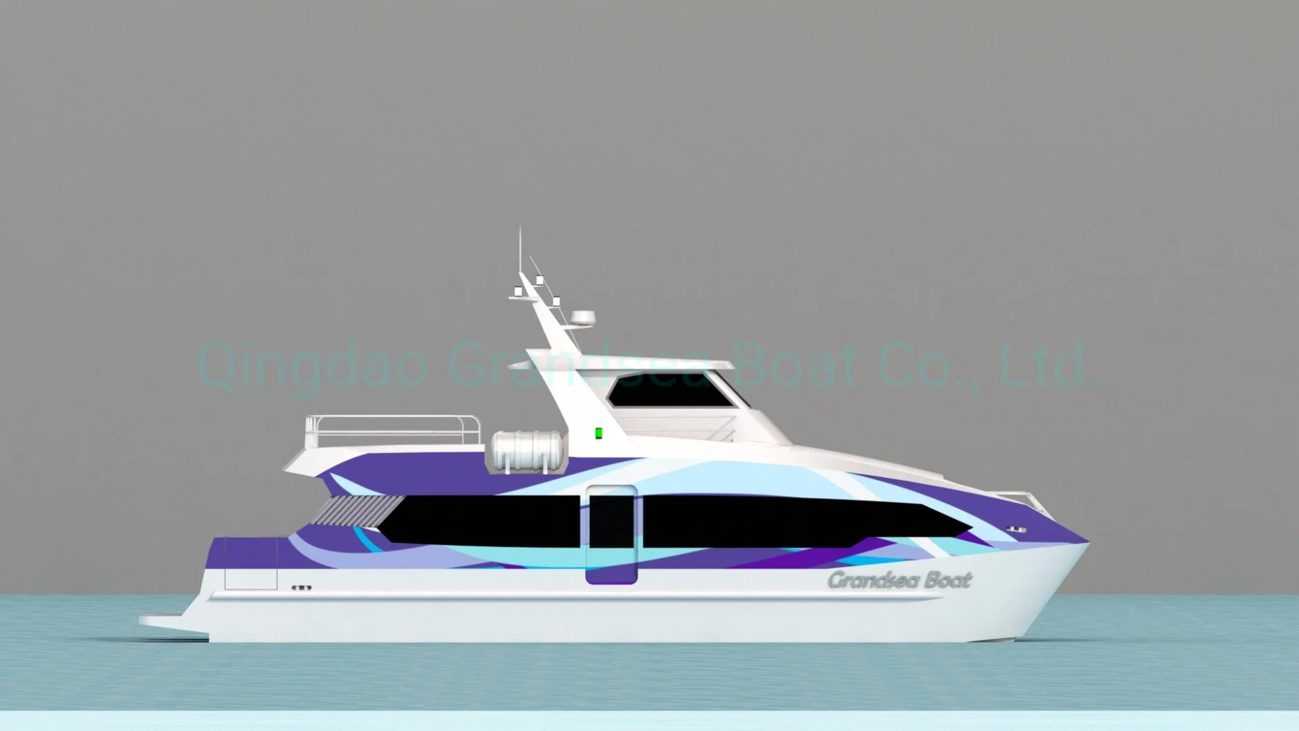 China 17m 56FT Aluminium Passenger Jet Speed Boat for Sale