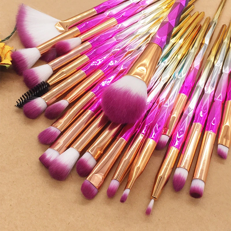 20PCS Diamond Makeup Brush Set Eye Brush Beauty Tools