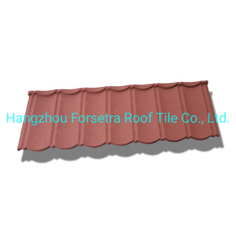 Stone Coated Forsetra Bond Roof Tiles Safety Classical Colorful Steel Plate Roof Tiles Metal Roofing Building Material