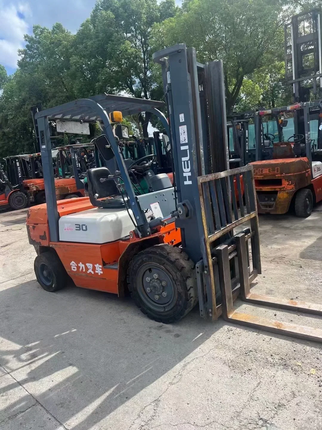 Carro elevador de roda de segunda mão Heli 3ton da marca China usado