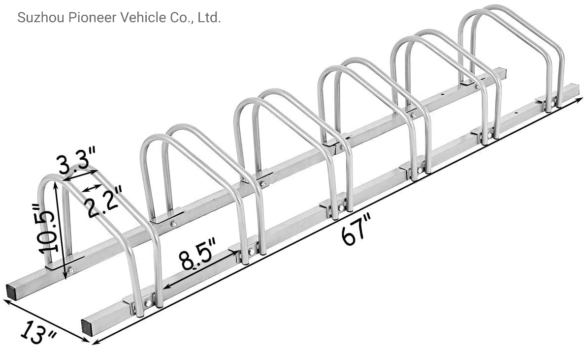 Montado en el piso Multi-Capacity simple servicio de soporte de fábrica de bicicletas