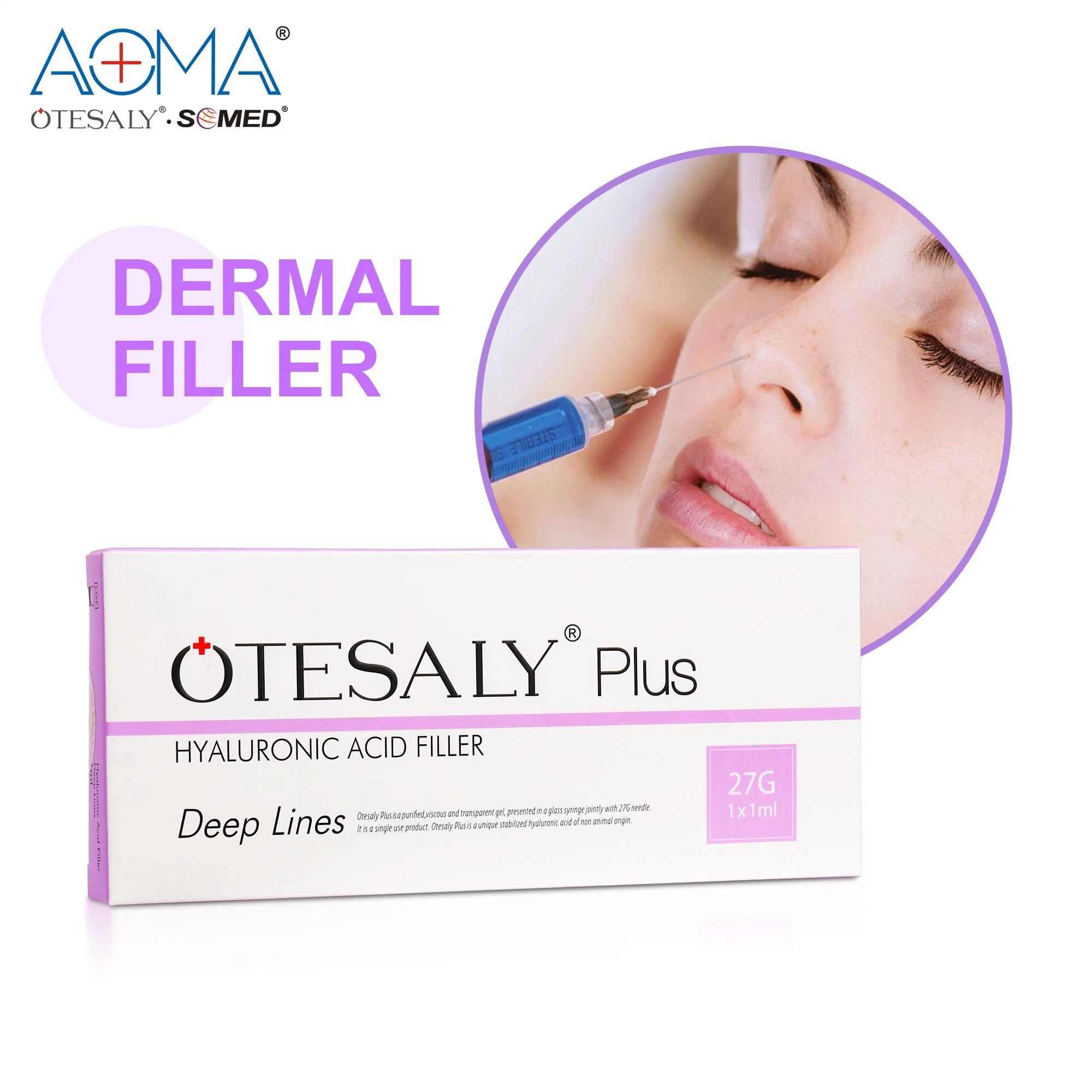 Otesaly 1ml Cross-Link Hyaluronic Acid Dermal Filler Use for Lip Filler Hyaluronic Acid Lip Filler