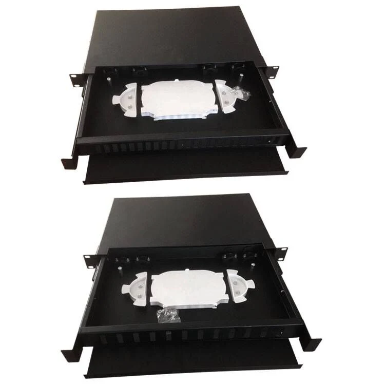 24 Port Drawer Patch ODF Rack Mounted Optic Fiber Panel