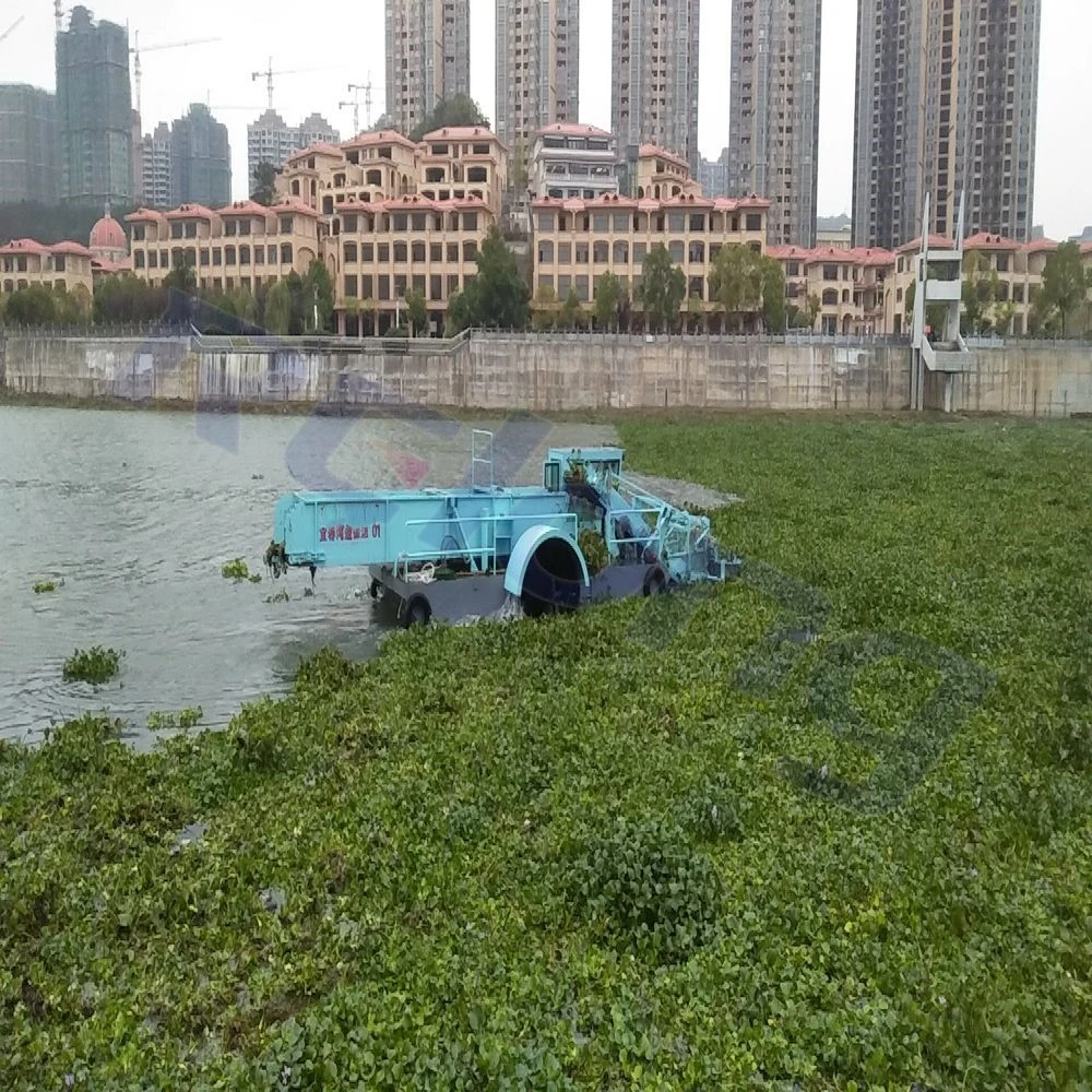 Manufacturer Floating Rubbish Collecting Boat Floating Weed Skimmer Harvester