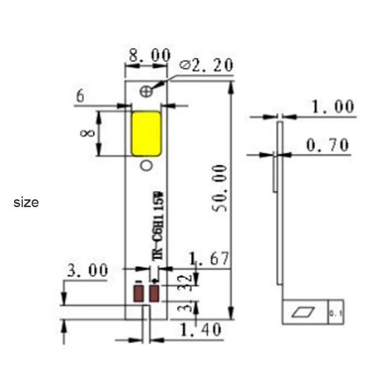 C6 Dual Color Automobile LED Headlamp Yellow White Dual Beam Automobile Far and Near Beam Headlight Chip COB H1