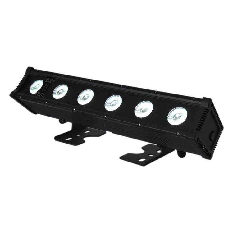 Preço do fabricante à prova de água IP65 aplicação de iluminação para exterior DMX512 Power Lava-vidros LED 6 * 20 W RGBA e Lemom e Ciano