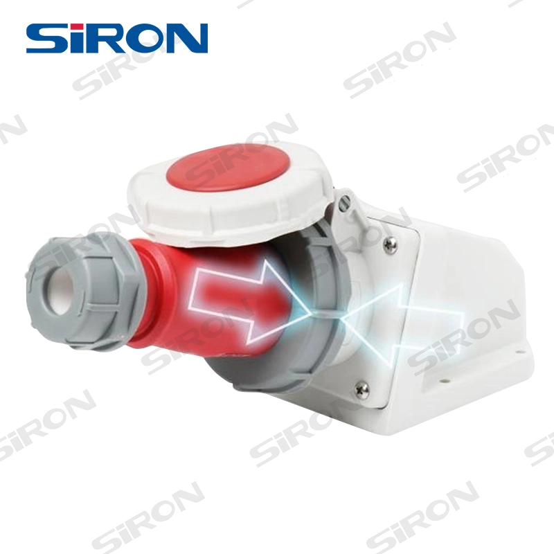 Conector macho industrial de inserción eléctrica móvil resistente al agua SIRON H603 IP67 16A/32A 3pin 4pin 5pin