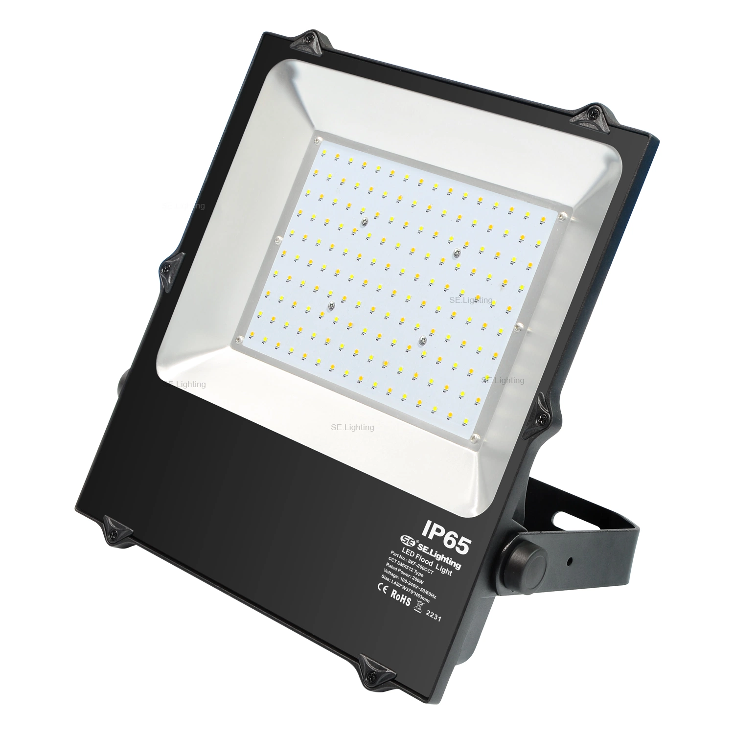 Iluminação de fase LED DMX CCT ajustável de 3000 K e 6500 K.