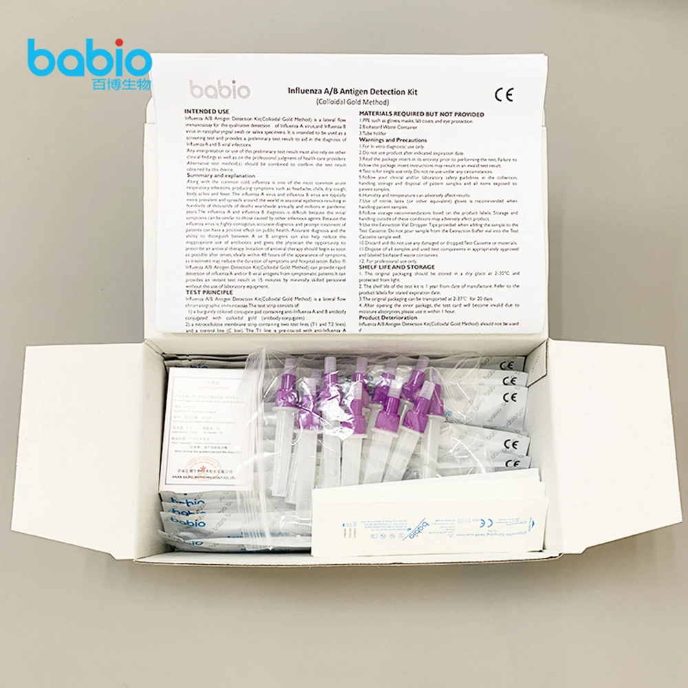 Best Selling CE Influenza a/B Antigen Rapid Test Kit