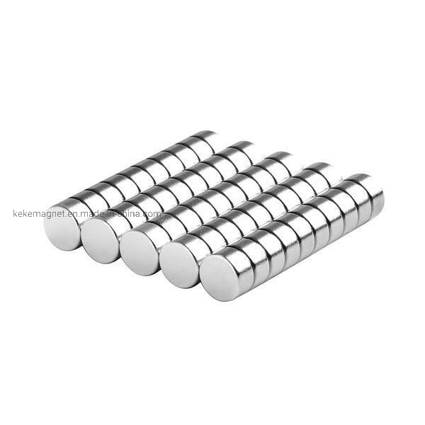 N48 N50 Round NdFeB Rare Earth Magnets with RoHS Approved Neodymium magnets