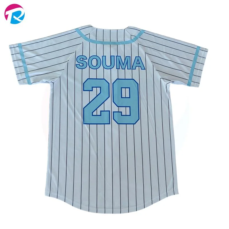 Personalisiere Gedruckt Atmungsaktiven Großhandel/Lieferant Billige Herren Sublimation Blank Street Baseball Trikots