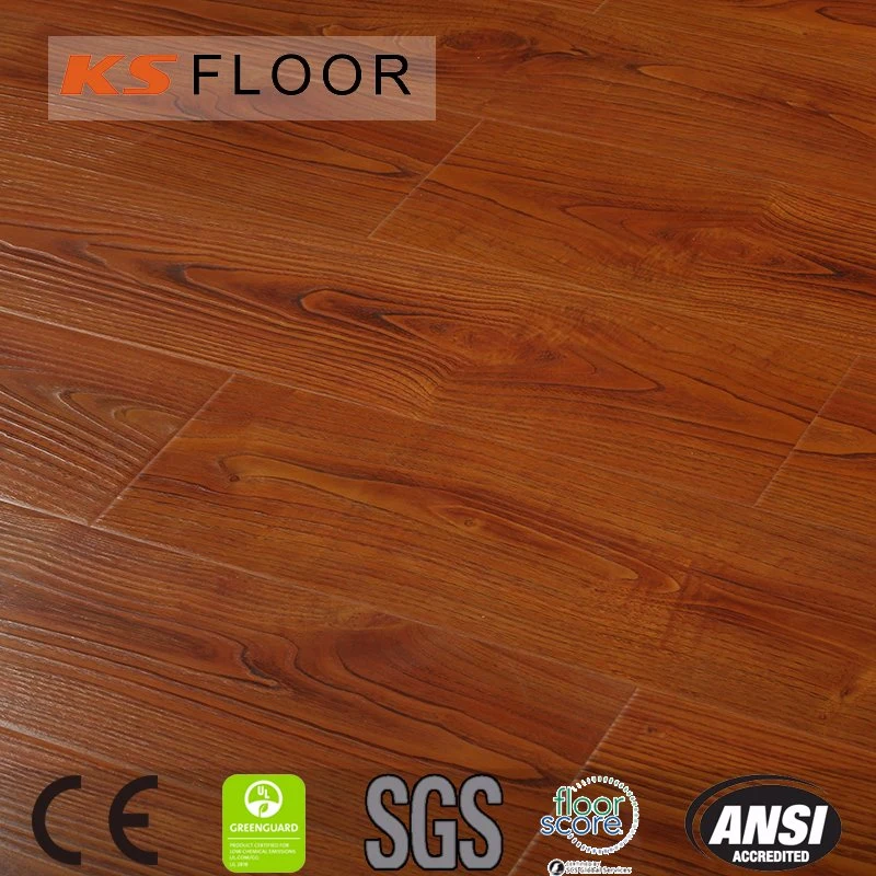 Revestimentos de piso laminado em relevo Rdeoak 8mm E0 Eir piso laminado