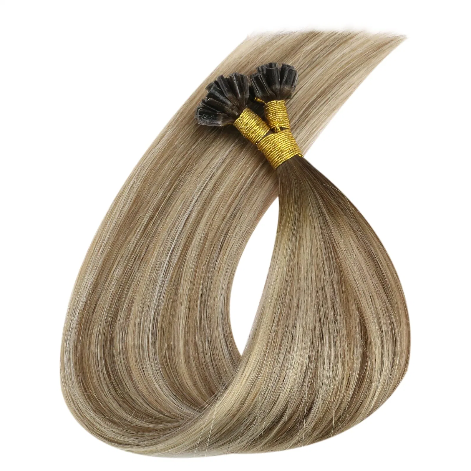 European Remy Blonde Flat Tip Human Hair