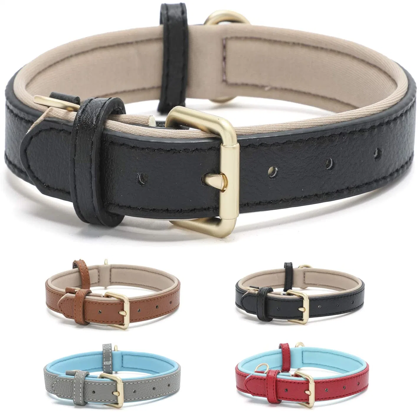 Waterproof Dog Collar Leather Dog Accessory