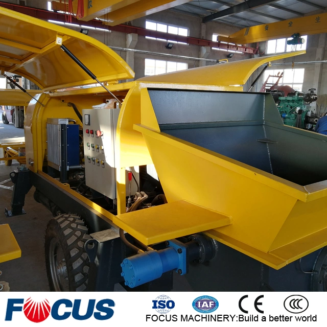 80m3/H Trailer Pump Concrete with Rubber Hose Sale