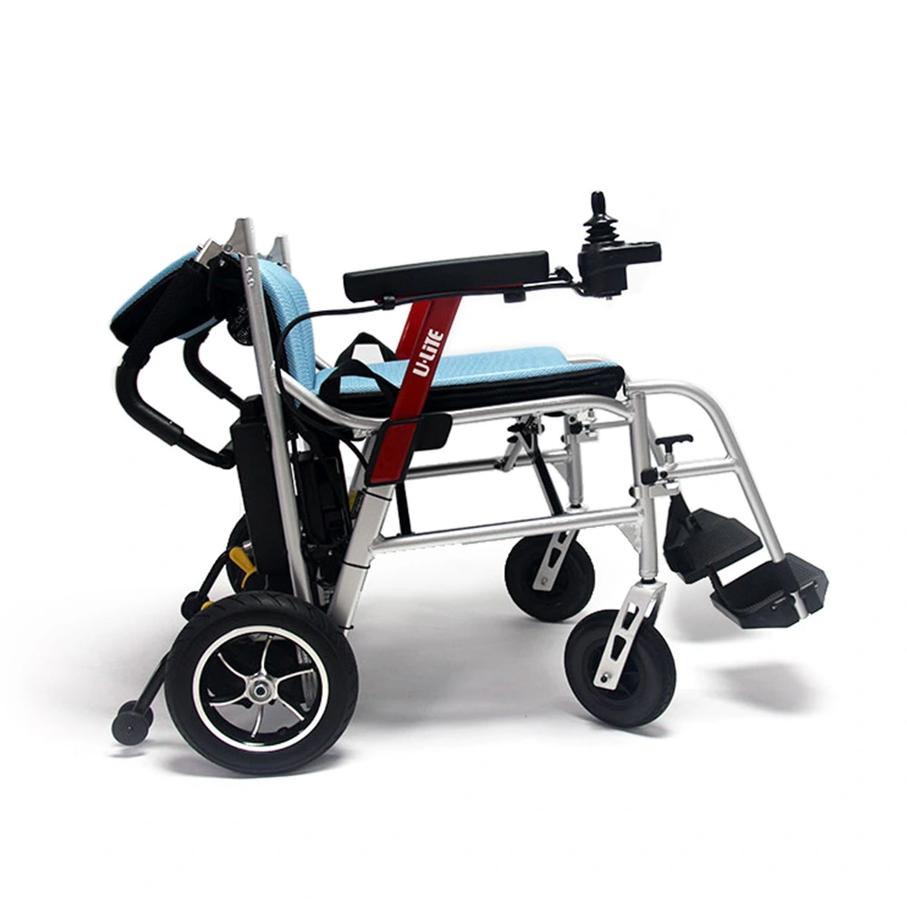 Electric Wheelchair Supplier Portable Lightweight Aluminum Electric Economical Wheelchair with 10 Ah Lithium Battery