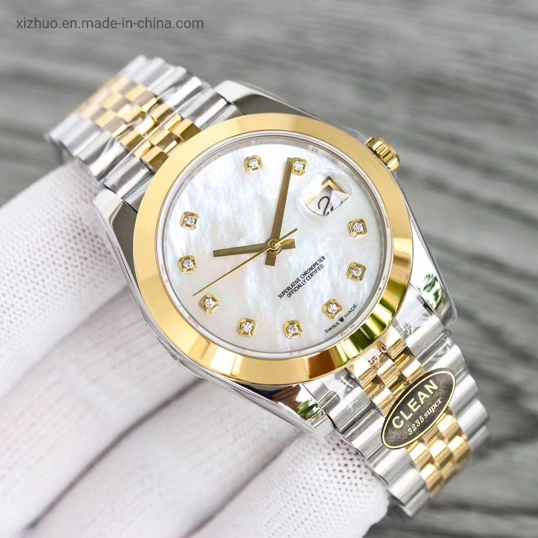 Brand Customized Logo Watch Gold Stainless Steel Wrist Men's Waterproof Mechanical Watch