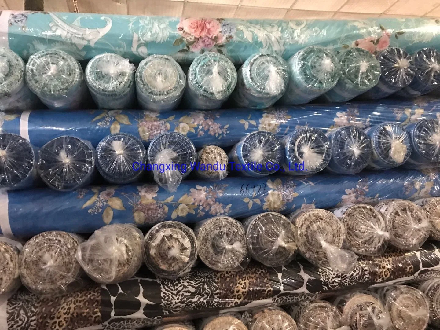 Textile Export, Latest Order in June Flower-Printed Bedsheet Polyester Fabric, Good Quality