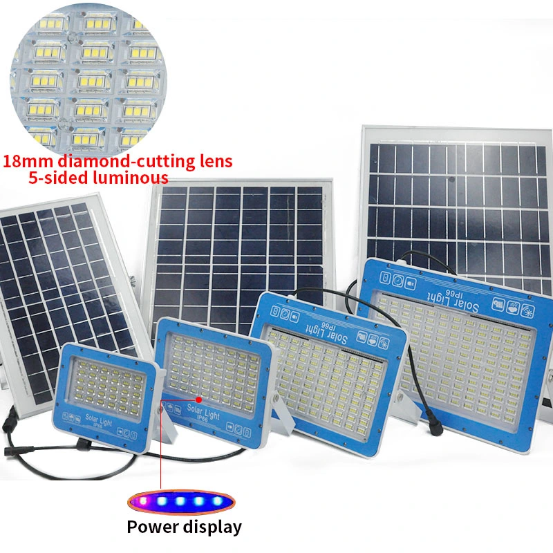 200 watts 300 400W 500W Lampe solaire murale extérieure portable automatique de jardin COB alimentée par énergie solaire avec capteur de mouvement pour rue et route.