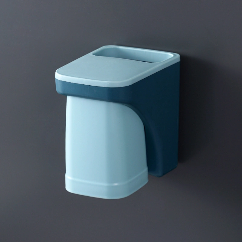 Wc Casal titular de sucção Magnético Dental Ware Hole-Free Wall-Mounted bochechos com escova Cup Definido