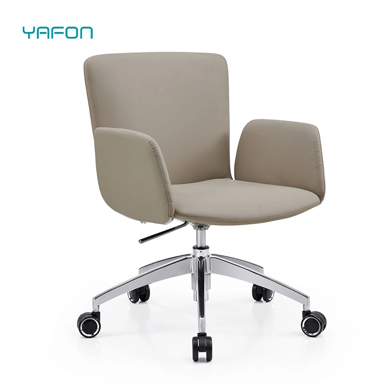 Muebles de oficina silla ejecutiva Oficina reclinable de cuero Silla ergonómica Lumbar con ruedas