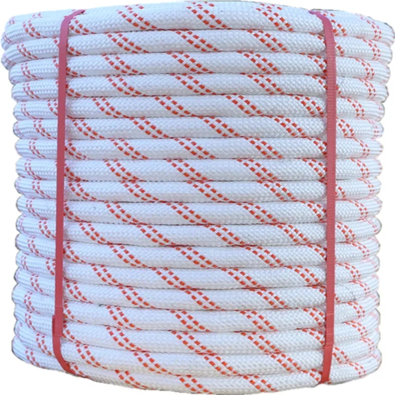 High-Strength Wear-Resistant 10mm Solid Braided Towing Nylon/PP/Polyester/Parachute Rope