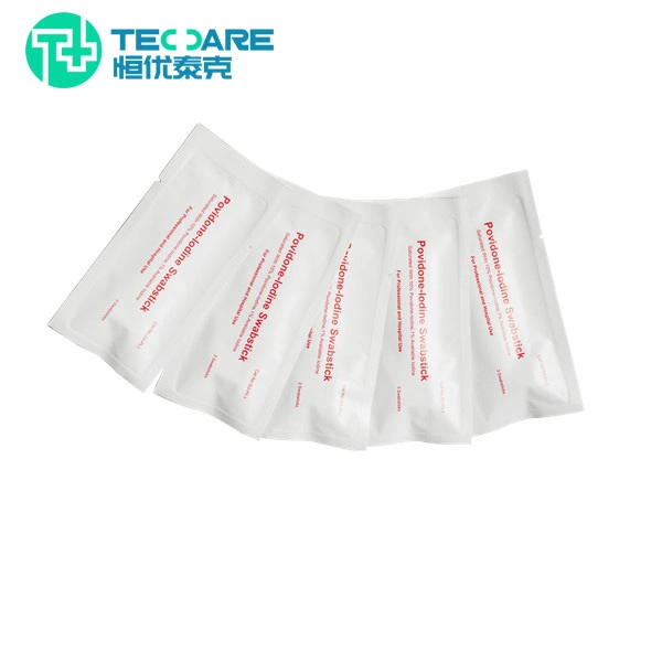 China Wholesale/Supplier CE ISO Approved OEM Medical Disinfection Wipes Povidone Iodine Swabstick