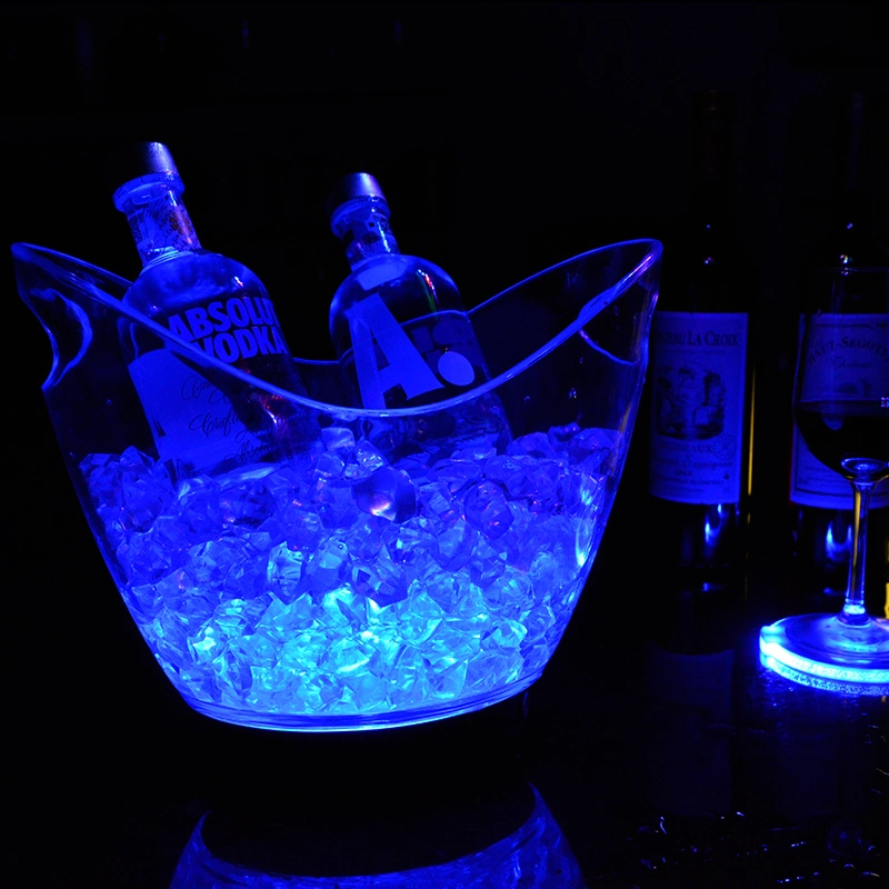 4L Capacity RGB Color Change LED Ice Bucket Festival Lights for Party