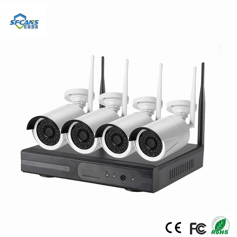 4CH /8CH Kit cámara inalámbrica con WiFi 1080P resistente al agua de las cámaras IP