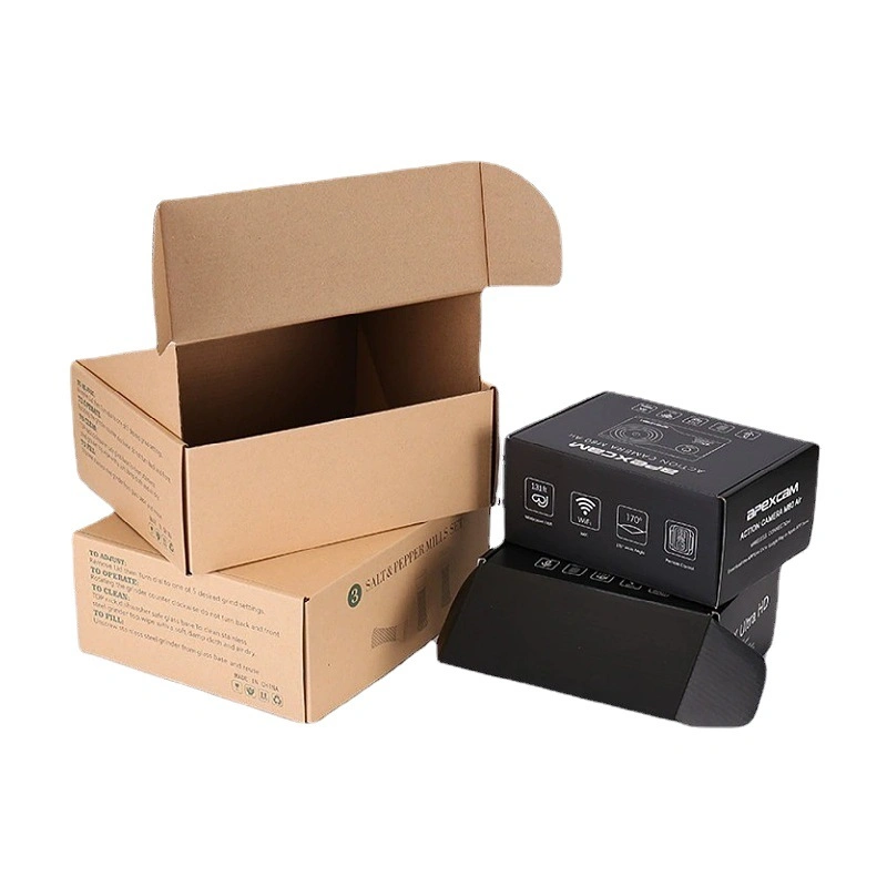 Corrugated Widely Used Mailer Boxes Cheap Small Brown Shipping Boxes Products Packing Shipping Folding Boxes with Custom Logo