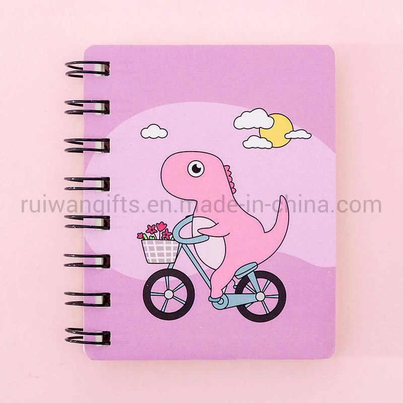 Whole Spiral Cartoon Pocked Notebook with Animal Dinosaur