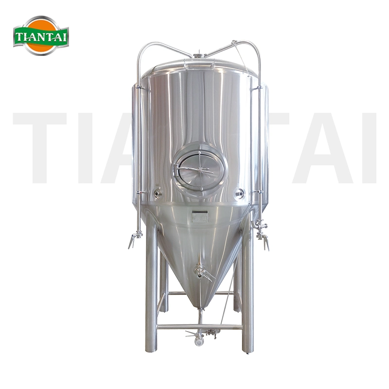 600L 800L 1000L 8K Mirror Top Manway Jackted Double Wall Beer Fermenter Tank