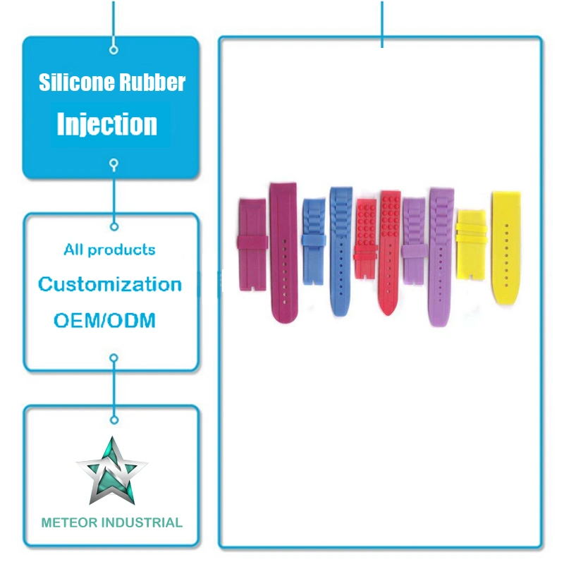 Customized Silicone Rubber Injection Mould Products Promotional Gifts Silicone Wristband Bracelet Watch Band