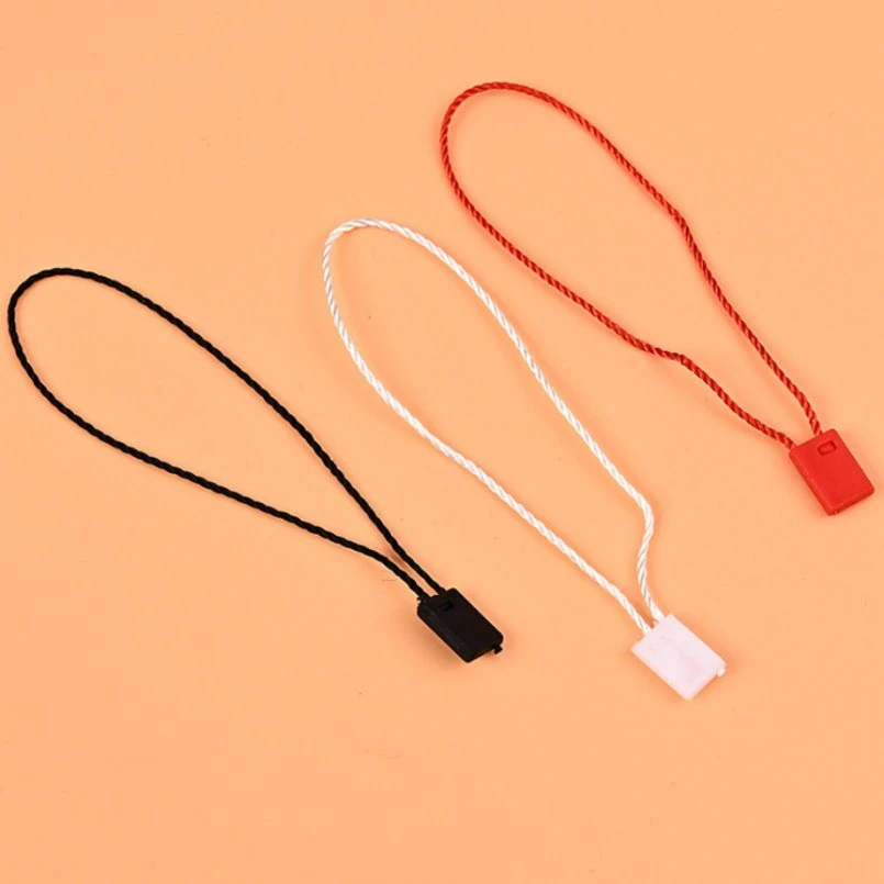 Double-Inserted Double-Ended Bronzing Polyester/Cotton/Wax Rope Bullet Plastic Hanging Tablets Clothing Hang Tags Th8349