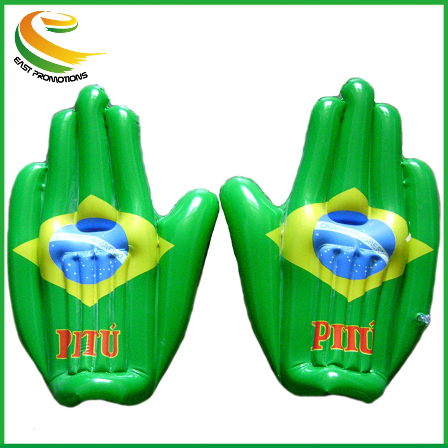OEM Promotional PVC Inflated Hand Clappers Hand for Sport Cheering