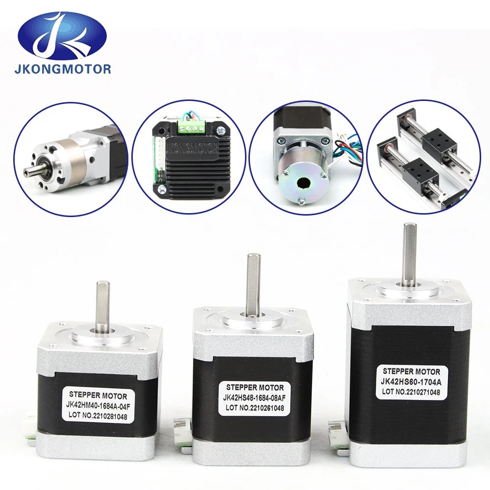 12V 24V NEMA 8 11 17 23 24 34 42 52 Hybrid Stepper Motor Electric Stepping Motors with Planetary /Worm Gearbox + Encoder + Brake + Integrated Controller