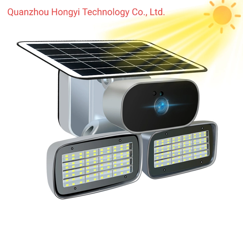 Tuya 1080P inalámbrico Solar 160 de la cámara de visión nocturna de la detección de movimiento de la luz de lámpara de jardín patio CCTV cámara CCTV WiFi Monitor