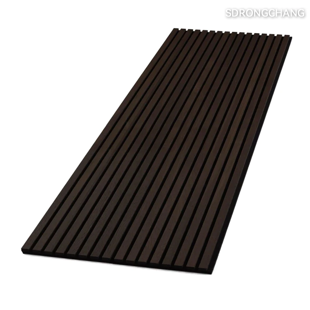 Acoustic Pet Felt Slats Panel Veneer MDF Decorative Building Material Ceiling Panel