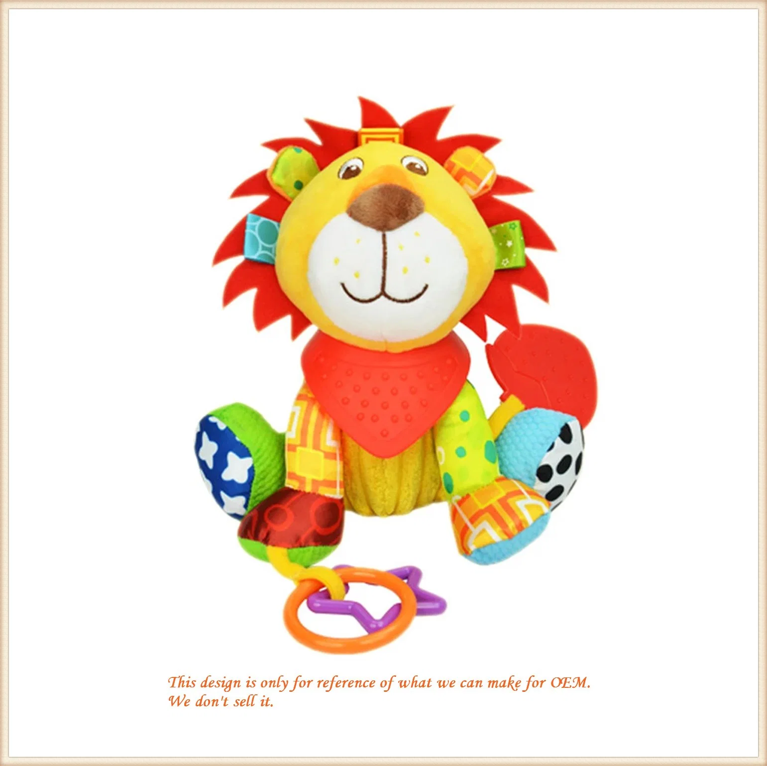 Multi Functional Infant Plush Animal Educational Toys for Newborn Babies