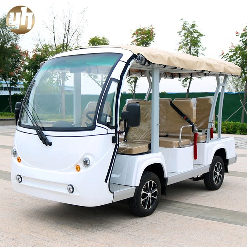 Batteriebetrieben 8 Sitze Passagier Stadt Fahrzeug Tourist Shuttle Electric Mini Sightseeing Bus Auto