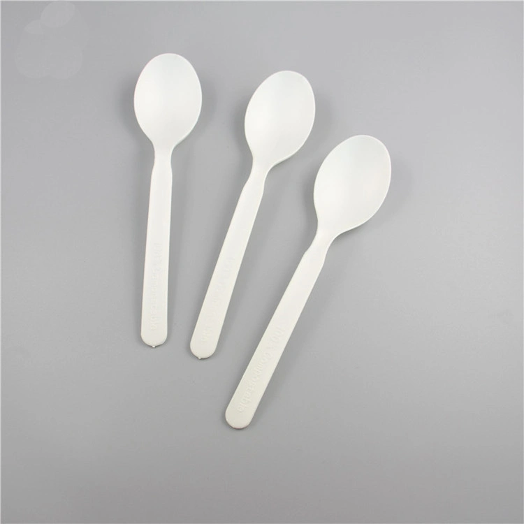 100% PLA Disposable Degradable Cutlery Set of Knife Fork Spoon