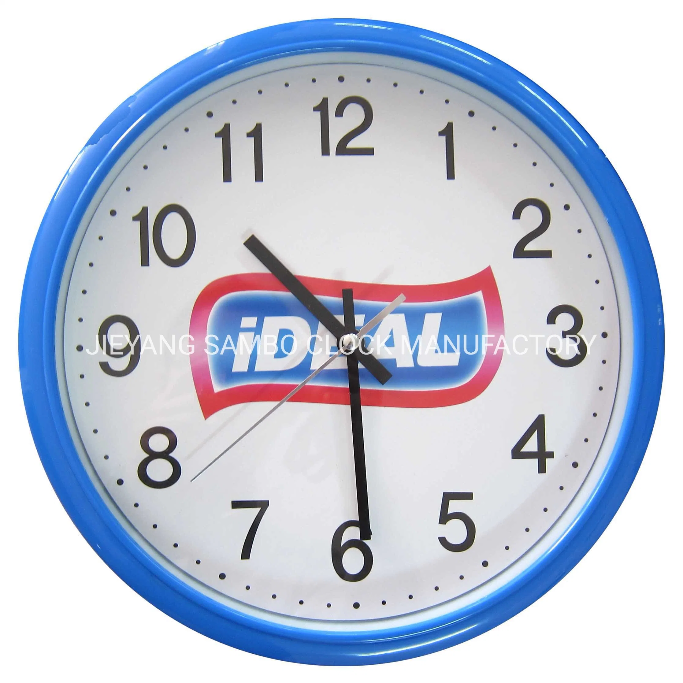 12inch Round Quartz Wall Clock Plastic Business Gift Wall Clock