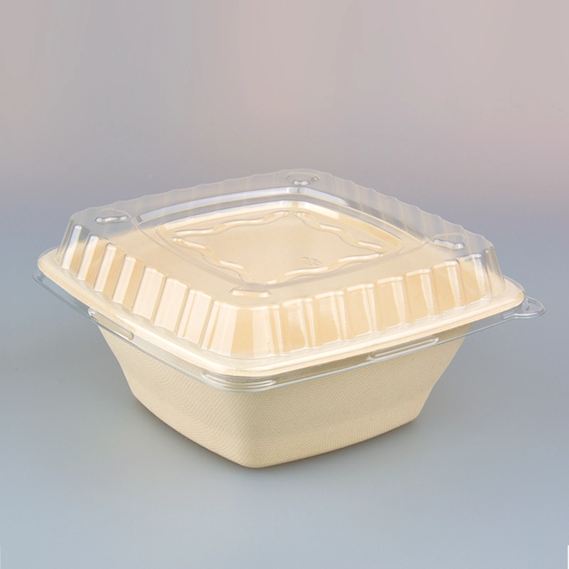 100% Biodegradable Disposable Tableware Dinner Pasta Takeaway Soup Eco-Friendl 48oz Bagasse Food Bowl