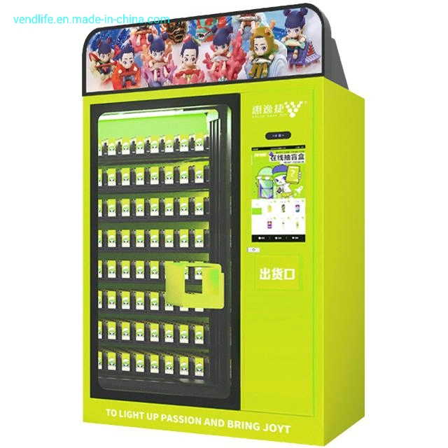 "Blind Box Vending Machine with Showroom Elevator and Direct Push Aisle Pop Mart Box Touch Screen Middle Pick up"