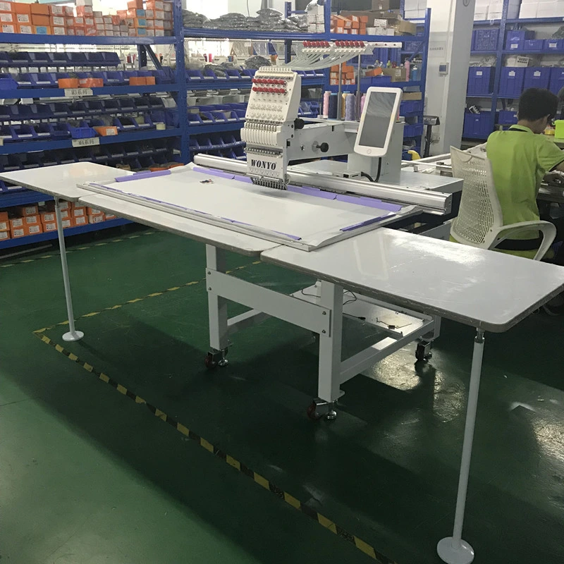 Single Head Textile Flat Embroidery Machine with Latest Control System and Germany Needle Wy1201cml