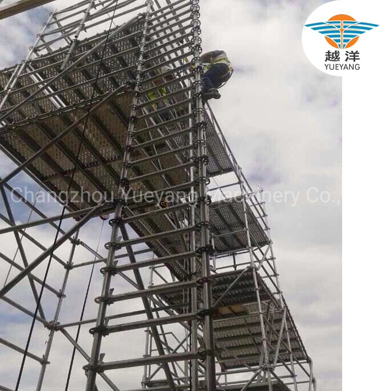 All Round Galvanized Steel Ringlock Scaffolding Tower System Comply with Layher Standard