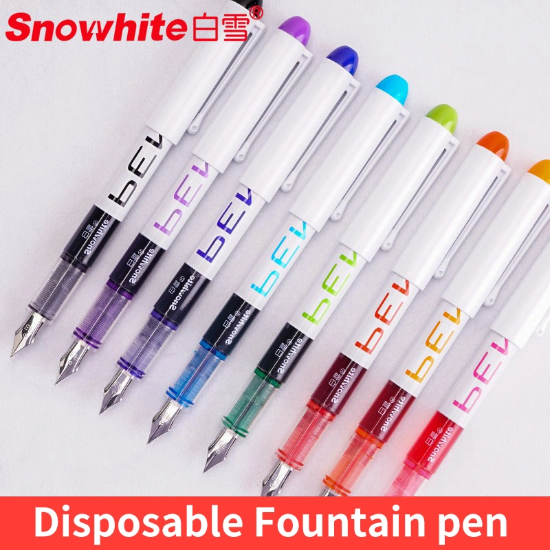 Les articles de papeterie Commerce de gros stylos plume à encre liquide Snowhite un assortiment de couleurs pointe moyenne d'encre à séchage rapide pour l'école et le Bureau de l'utilisation