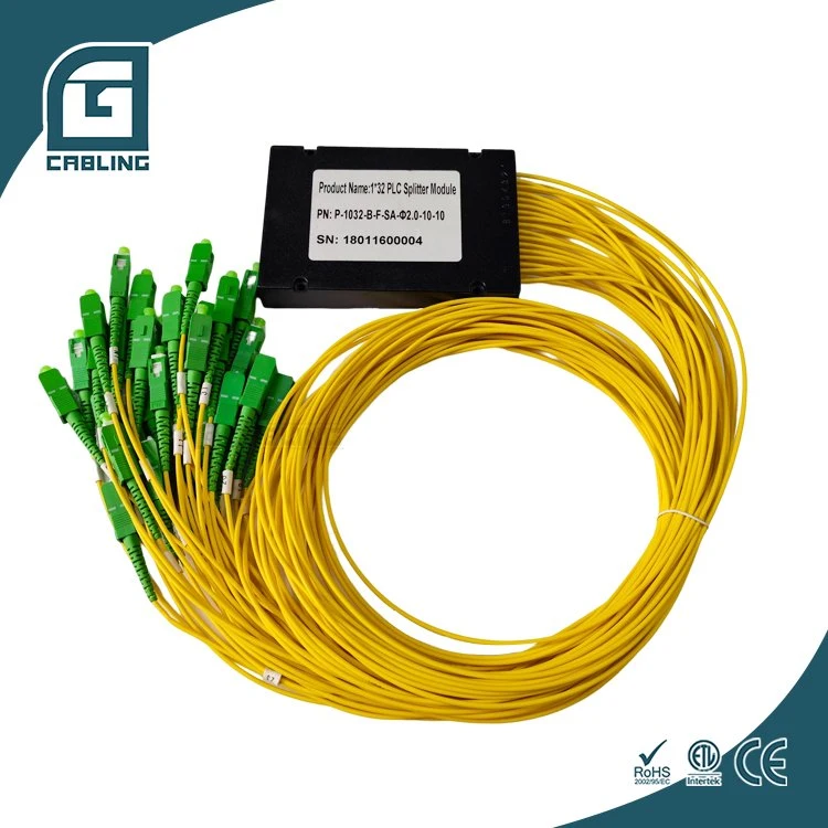 Hot-Selling Low Insertion Loss Spliter 2X16 Opticalrack Mount Splitter 2X16 Fiber Splitter