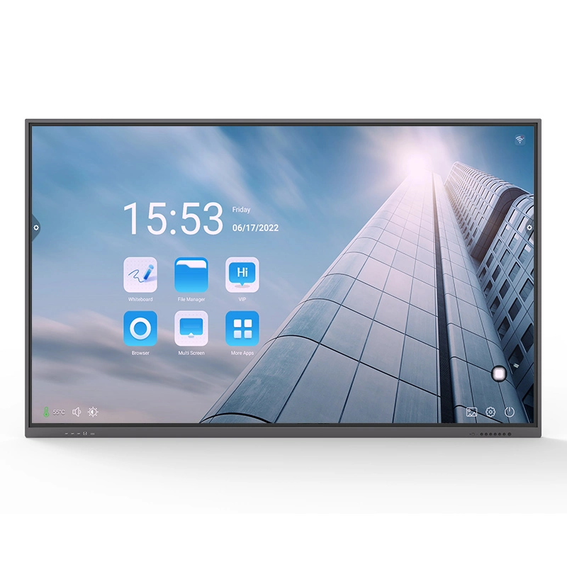 86 Inch Intelligent Display for Classroom Teaching Device with Useful Software and Mobile TV Stand